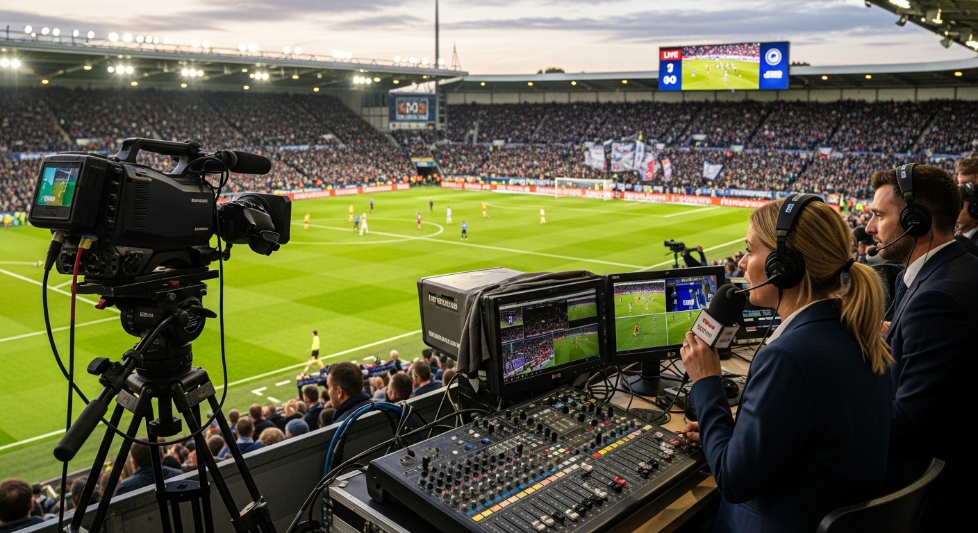 Football match — live sports broadcast